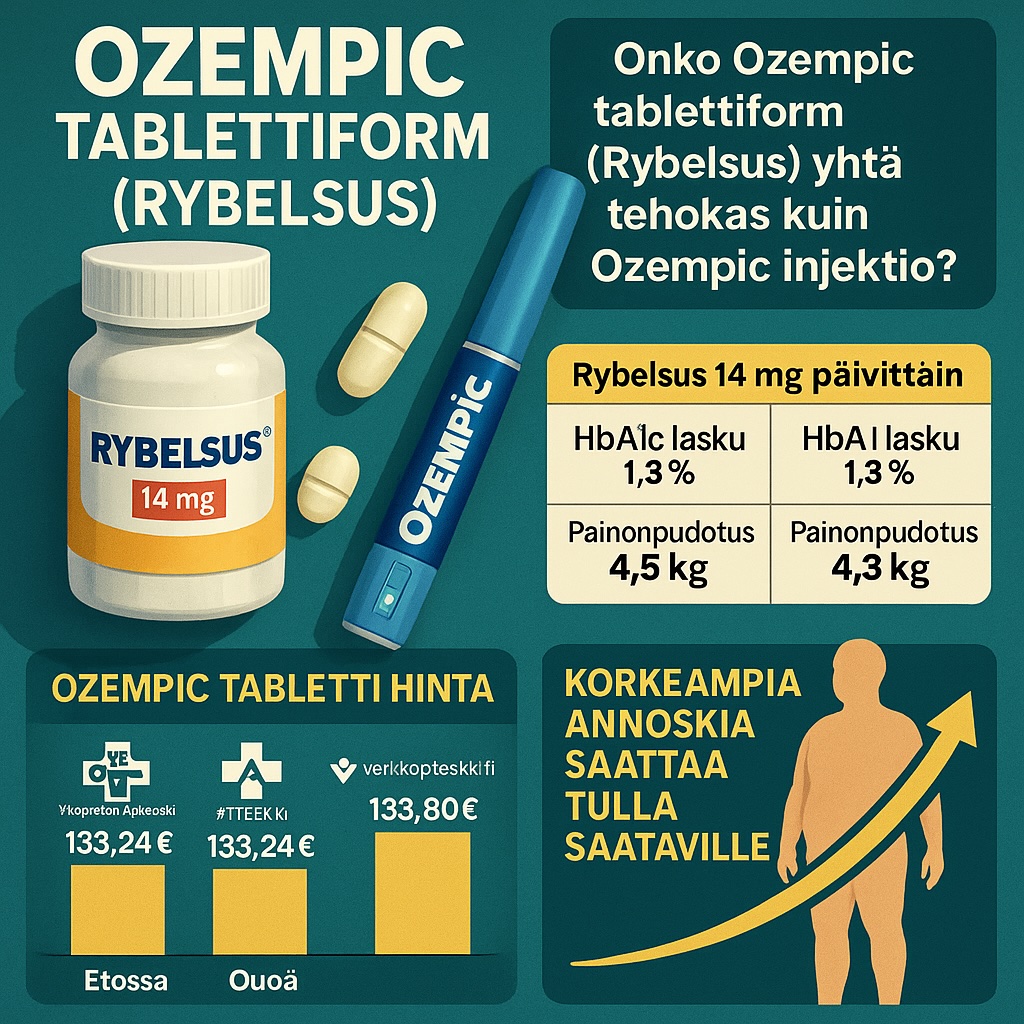 Mikä on Rybelsus (ozempic tabletti)?