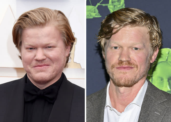 Ozempic-kasvot ennen ja jälkeen - Jesse Plemons