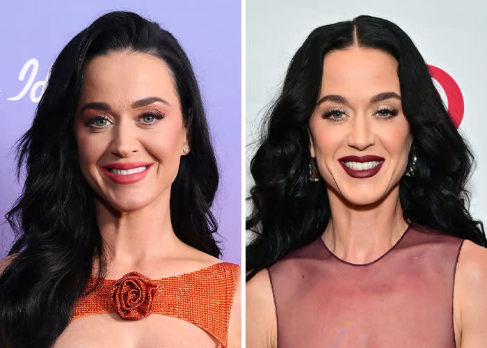 Ozempic-kasvot ennen ja jälkeen - Katy Perry