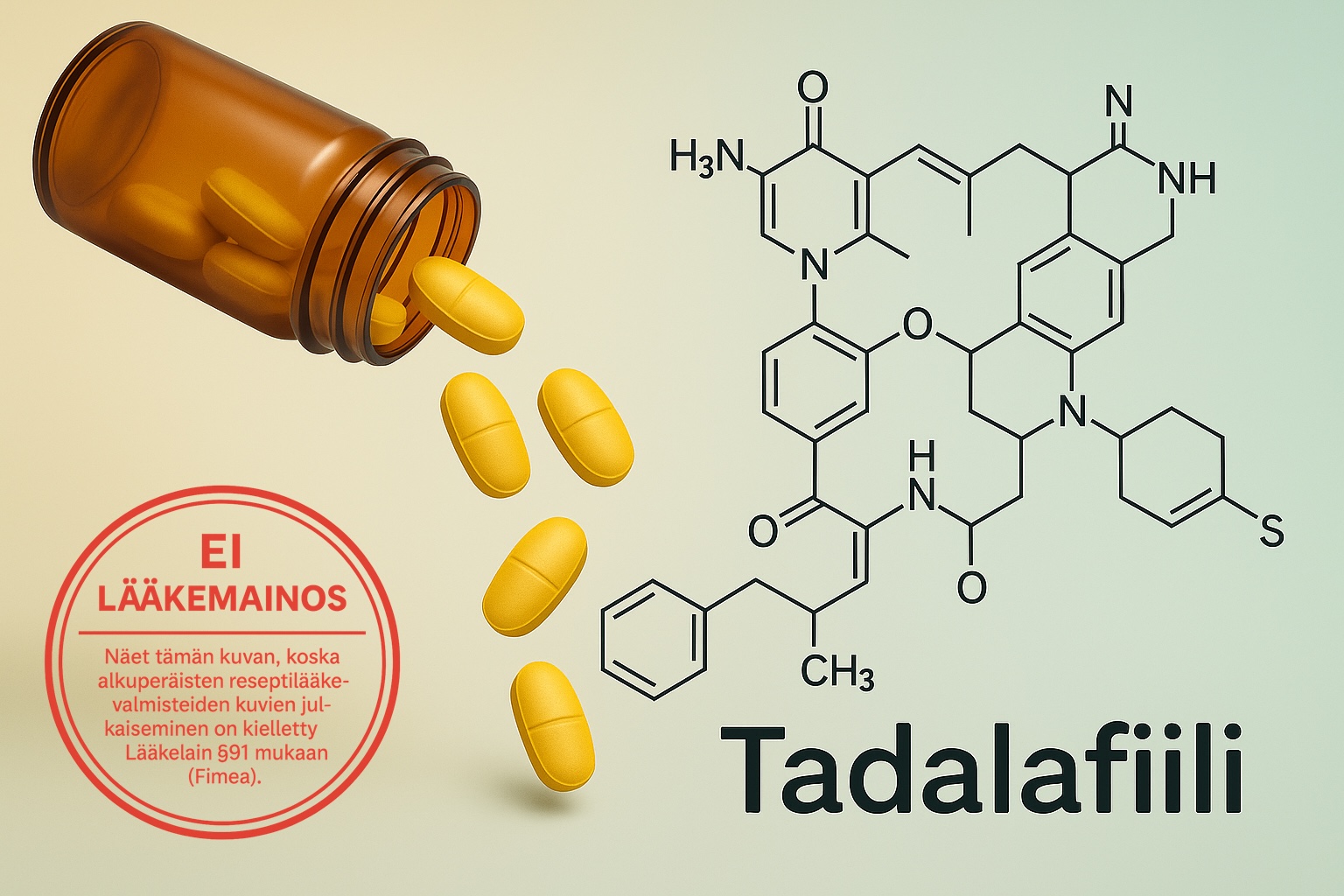 Tadalafiilin 5 mg, 10 mg ja 20 mg vaikutusaika